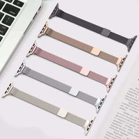 42/44/45/49 MM Pink Gold Slim Metal Bands for Apple Watches