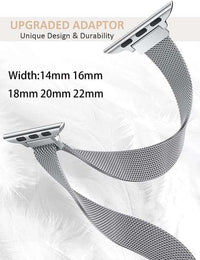 42/44/45/49 MM Space Grey Slim Metal Bands for Apple Watches