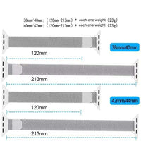 38/40/41MM Gold Slim Metal Bands for Apple Watches