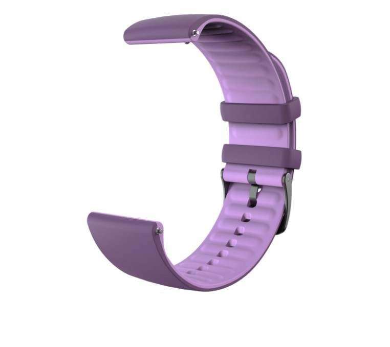 Violet/Purple Dual Two Color Silicon Watch Band - 22 MM