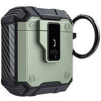 Green color Armor case for Apple Airpods 1/2