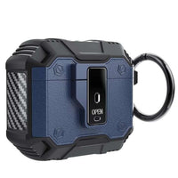 Blue Rugged Silicone Armor case for Apple AirPods 3