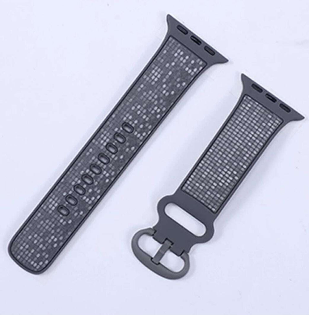 Water Cube Strap Compatible with iwatch Series 42/44/45 MM (Grey)