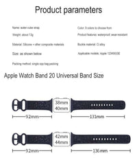 Water Cube Strap Compatible with iwatch Series 38/40/41 MM (Grey)