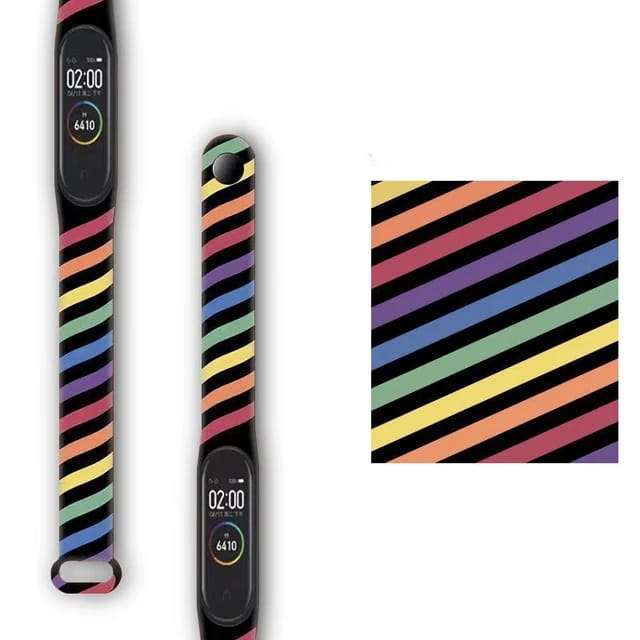 Black Rainbow Candy Colorful for Mi Bands 5/6