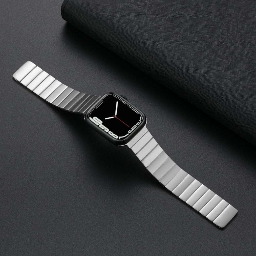 42/44/45/49 MM Silver Stainless Steel Adjustable Magnetic Band for Apple Watches