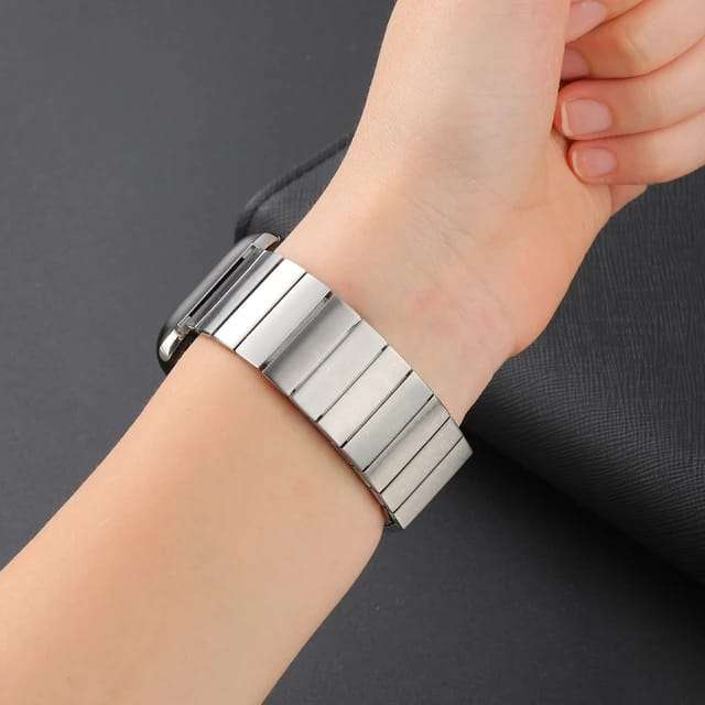 38/40/41 MM Silver Stainless Steel Adjustable Magnetic Band for Apple Watches