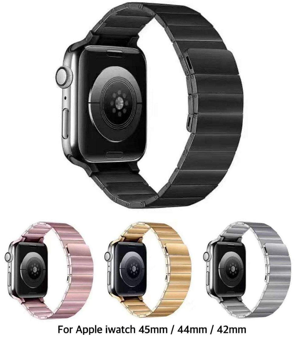 42/44/45/49 MM Rose Gold Stainless Steel Adjustable Magnetic Band for Apple Watches