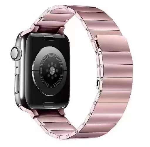42/44/45/49 MM Rose Gold Stainless Steel Adjustable Magnetic Band for Apple Watches