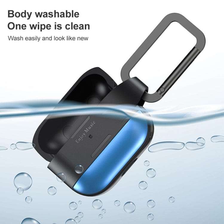 RUGGED UTILITY PROTECTIVE CASE WITH HOOK FOR AIRPODS PRO (SILVER)