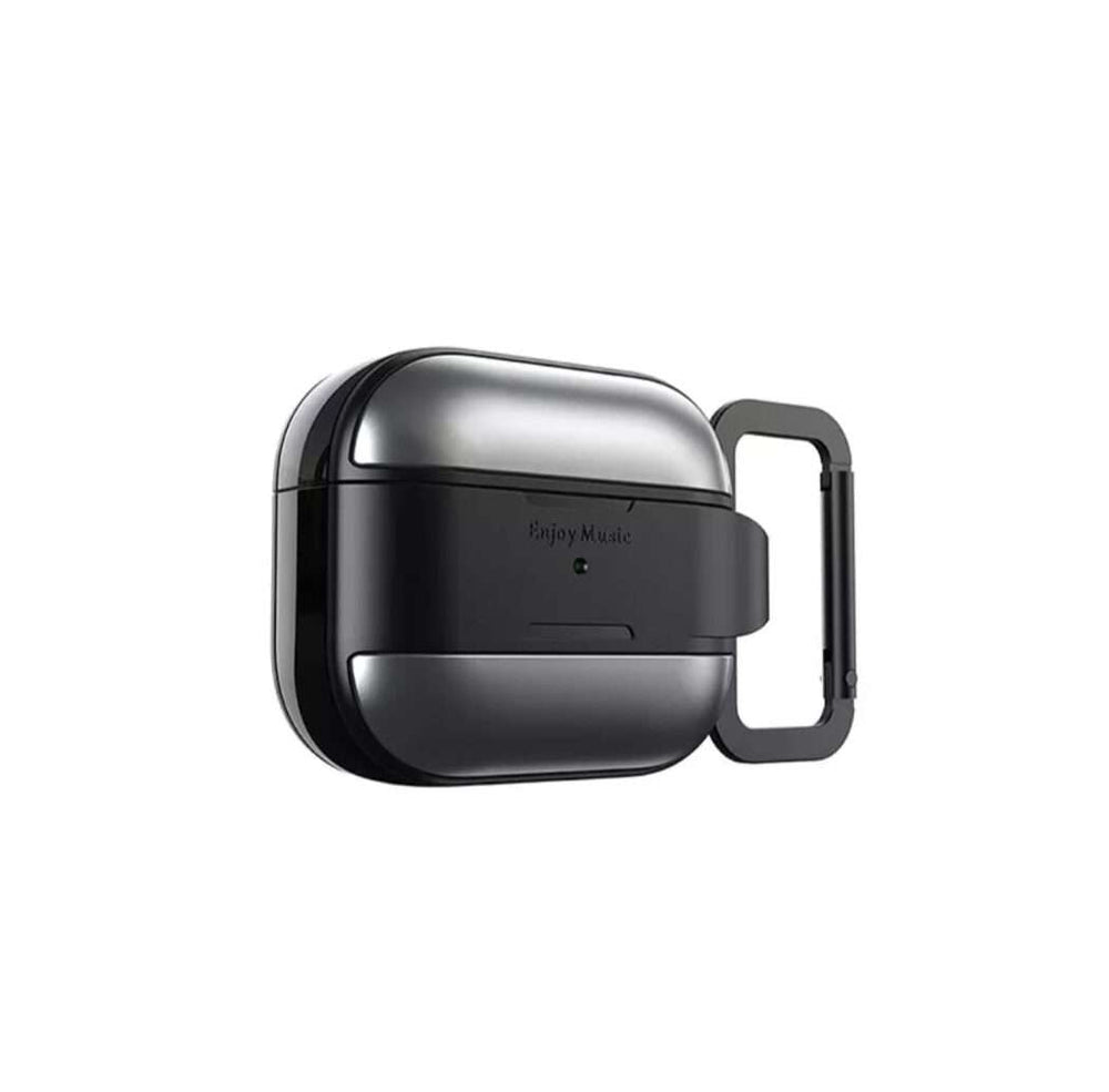 RUGGED UTILITY PROTECTIVE CASE WITH HOOK FOR AIRPODS PRO (GREY)