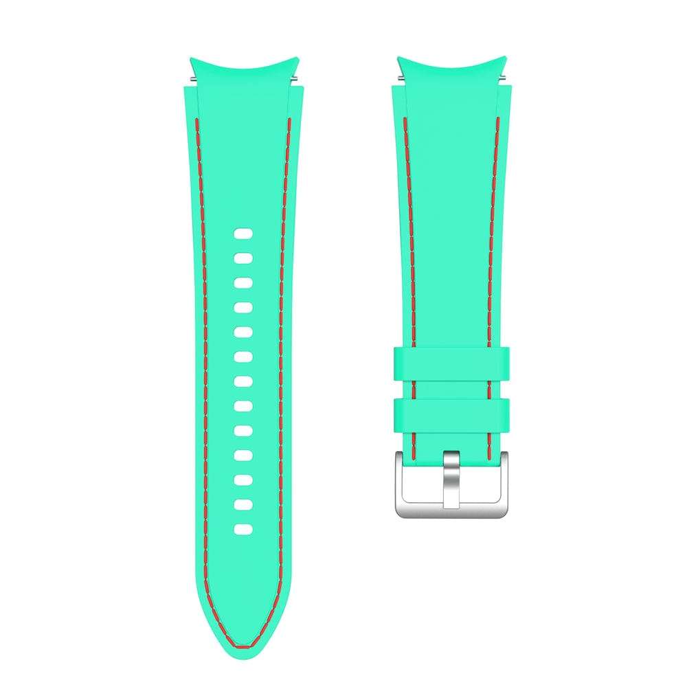 20mm Aqua Blue / Red Silicone straps for Samsung watch 4/5