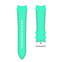 20mm Aqua Blue / Red Silicone straps for Samsung watch 4/5