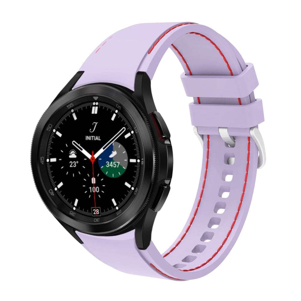 20mm Samsung silicone Straps - Lavender / Red