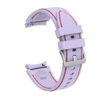 20mm Samsung silicone Straps - Lavender / Red