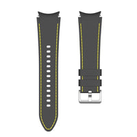 20mm Black / Yellow Silicone straps for Samsung watch 4/5