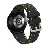 20mm Black / Yellow Silicone straps for Samsung watch 4/5