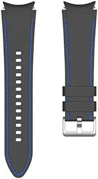 20mm Black / Blue Silicone straps for Samsung watch 4/5