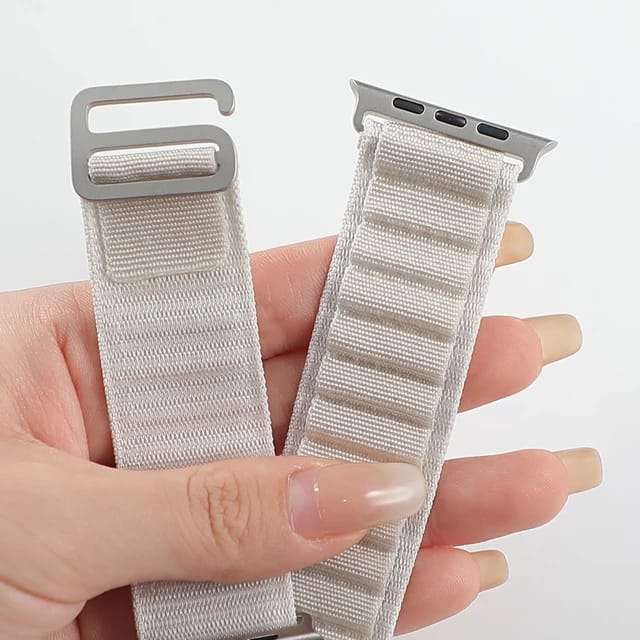 42/44/45/49 MM Star light White Alpine loop straps for Apple watches