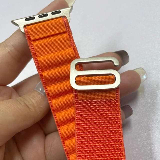 42/44/45/49 MM Orange Alpine loop straps for Apple watches
