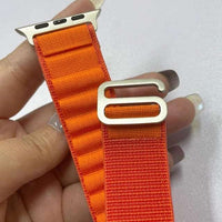 42/44/45/49 MM Orange Alpine loop straps for Apple watches