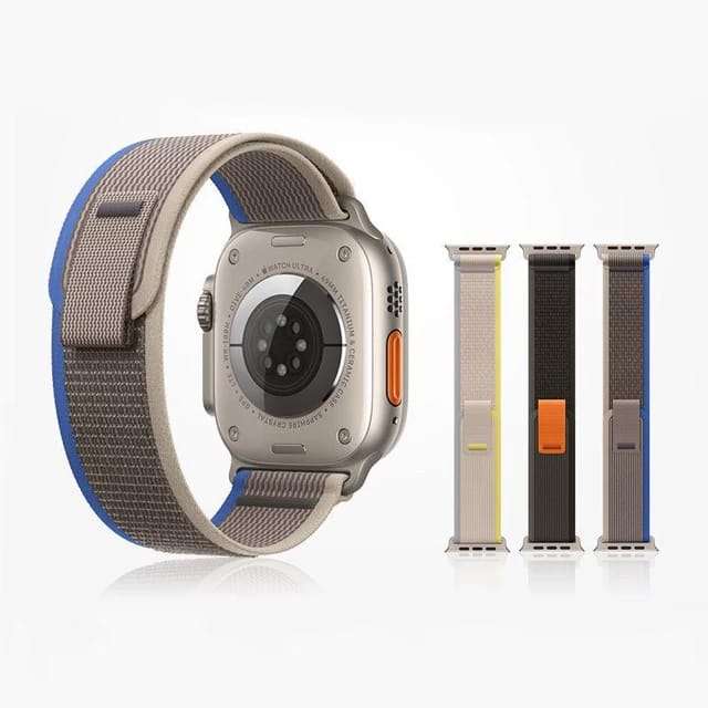 Trail Loop iwatch Bands - Black with Orange (42/44/45/49 MM)