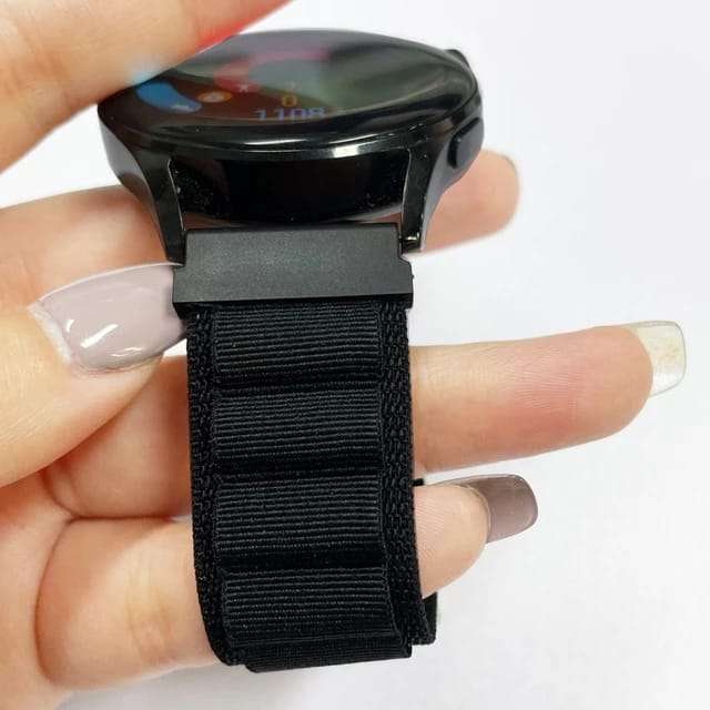 22 MM Black Alphine loop Universal Bands