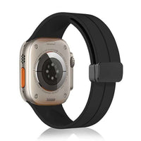 38/40/41 Black D-Buckle Silicone Magnetic Bands