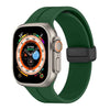 42/44/45/49 MM Green D-Buckle Silicone Magnetic Bands for Apple Watches