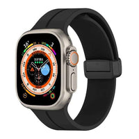38/40/41 Black D-Buckle Silicone Magnetic Bands
