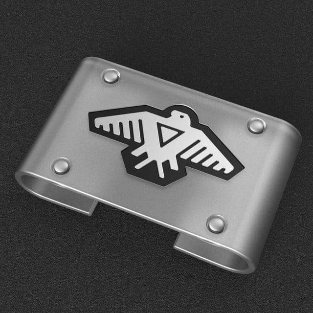 Transparent with Silver Eagle Smart Watch Charms for Men