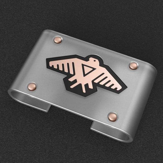 Transparent with Rose Gold Eagle Smart Watch Charms for Men