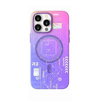 Purple Electric Circuit Board Case for iPhone 13/14 Series