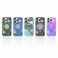Green Electric Circuit Board Case for iPhone 13/14 Series