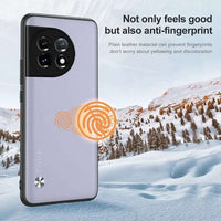 Orange PU Leather+TPU Slim Back Case for OnePlus 11