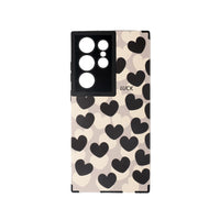 Black Heart Pattern cases for Samsung S22 Ultra/ S23Ultra