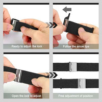 42/44/45/49 MM Black Adjustable Nylon Braided Loop Strap for Apple Watches