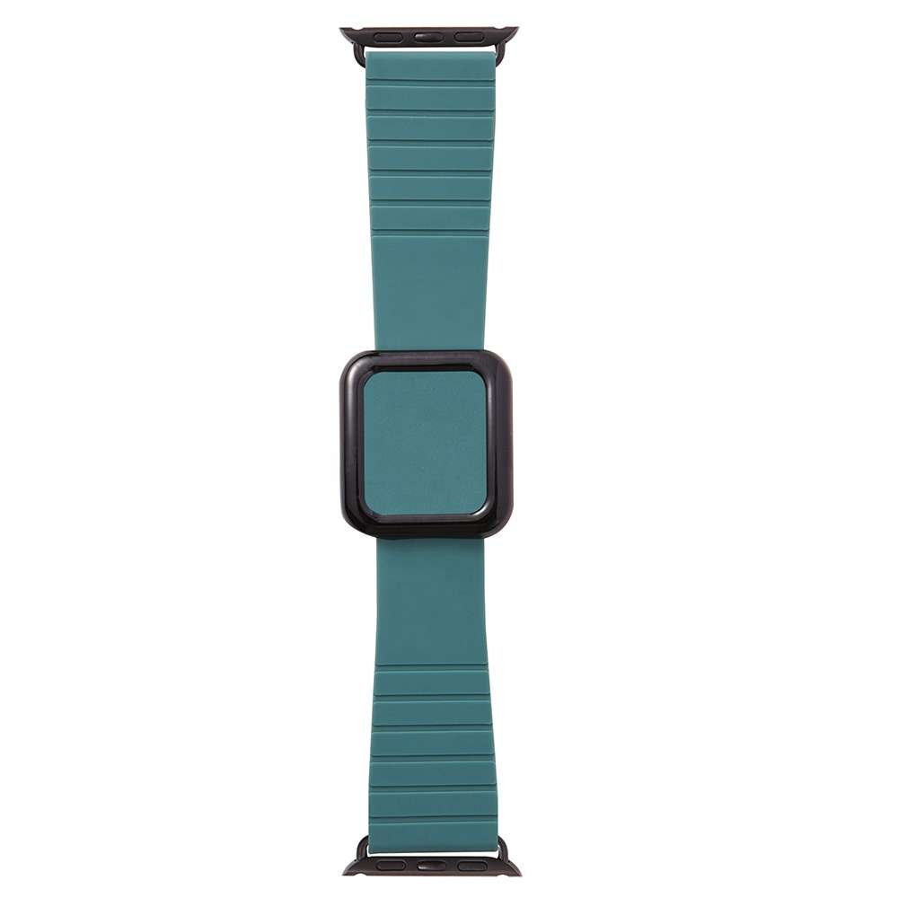 42/44/45/49 MM Green Luxury Microfiber Buckle strap for Apple watches