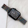 Women Style Watch Band Colored Diamond Strap - Black (38/40/41 MM)