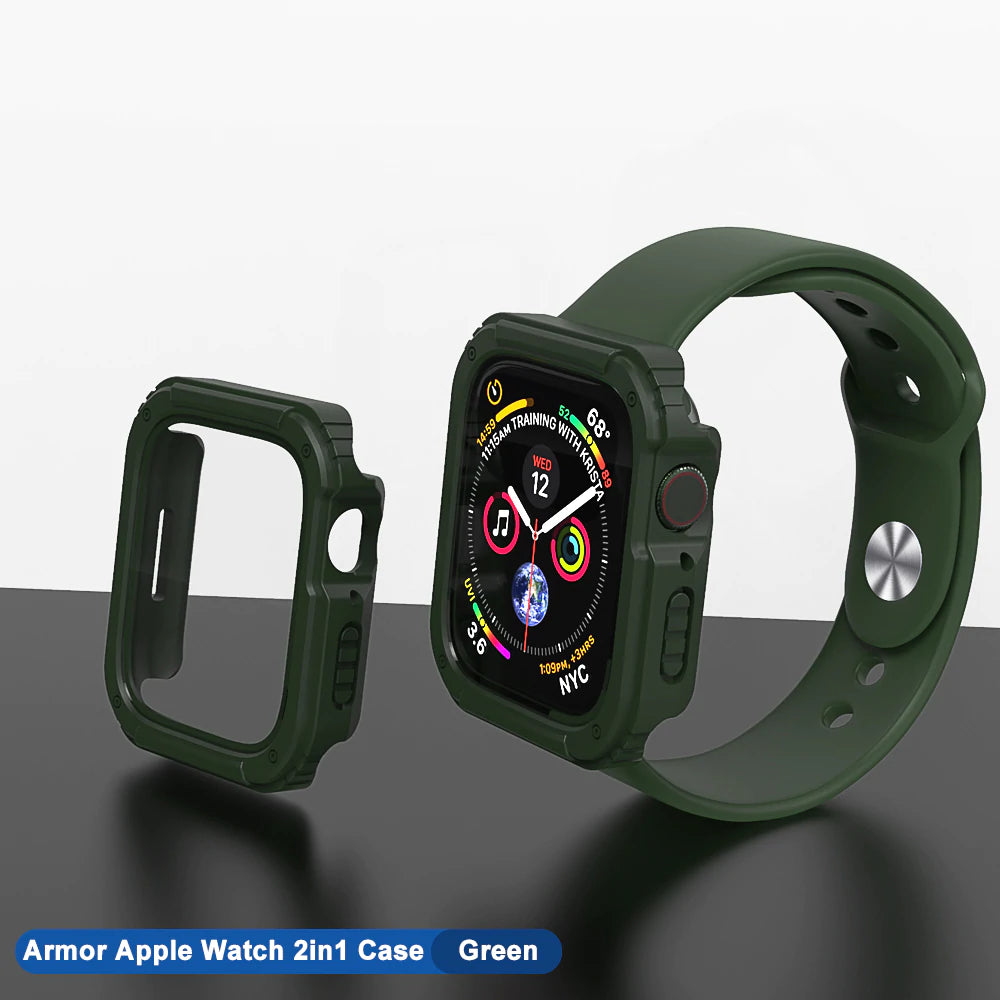 45MM Grey Rugged Bumper case for Apple Watch - Lito Brand