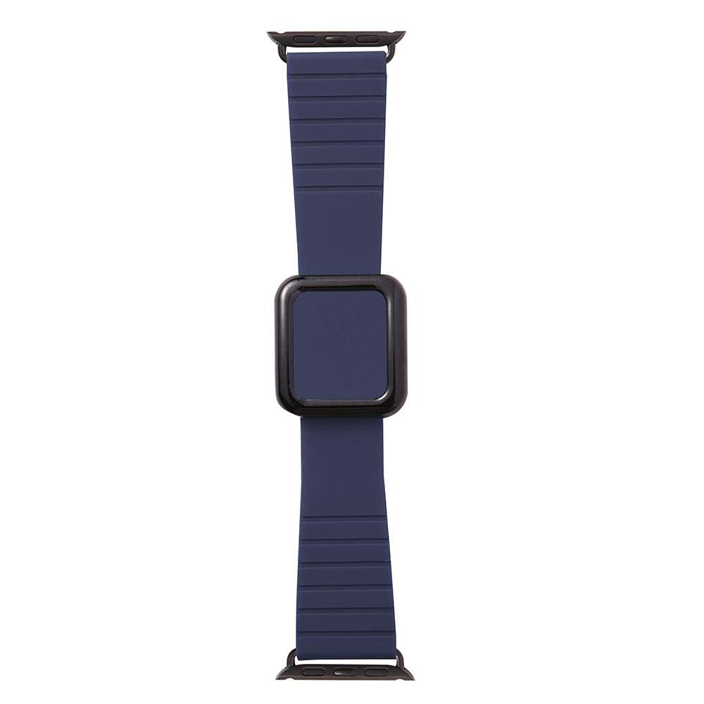 42/44/45/49 MM Navy Blue Luxury Microfiber Buckle straps for Apple Watches