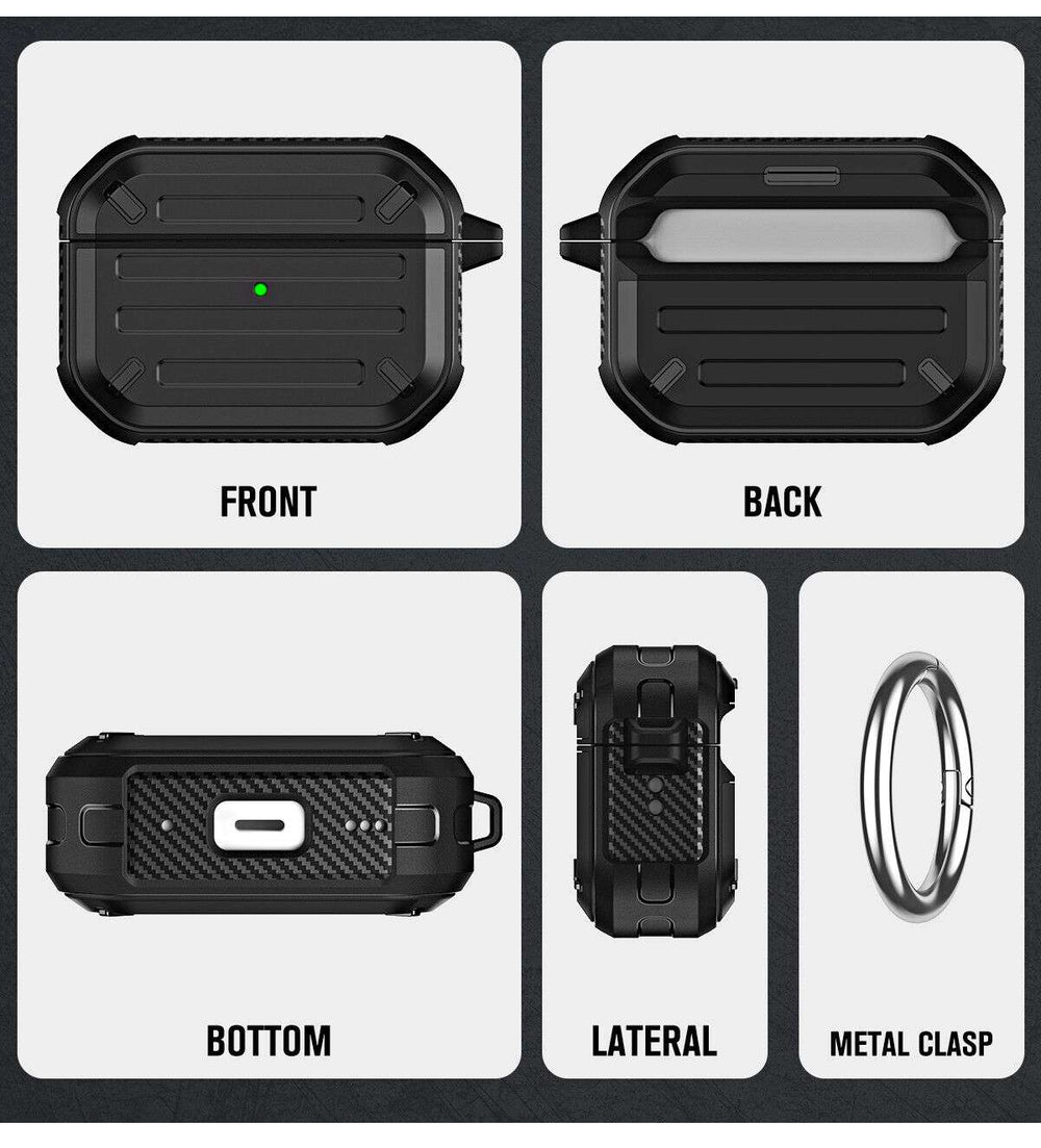 Purple Armor Rugged Case for Apple Airpods Pro 2
