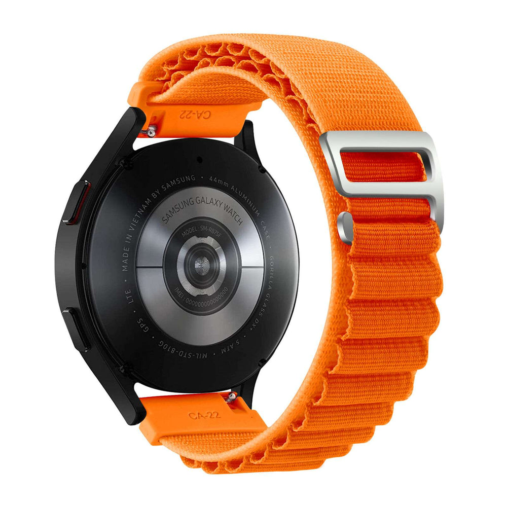 22 MM Orange Alphine loop Universal Bands