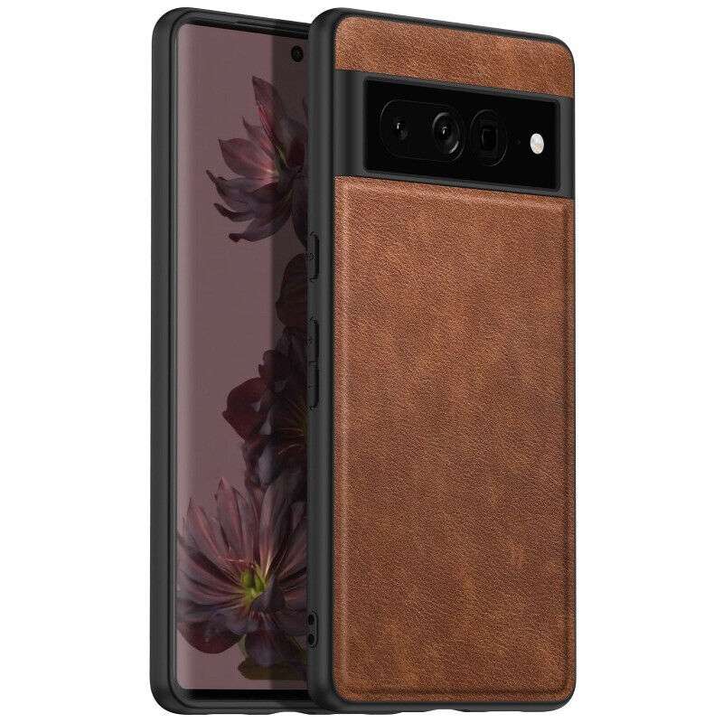 Brown Luxury Leather Case for Google Pixel 7A