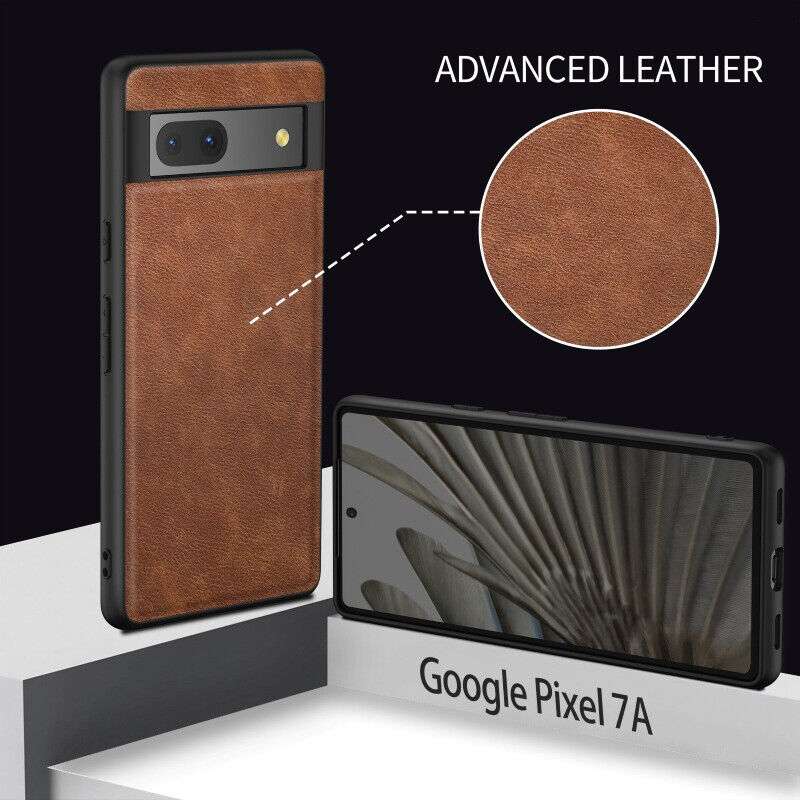Blue Luxury Leather Case for Google Pixel 7A