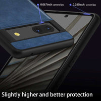 Black Luxury Leather Case for Google Pixel 7A