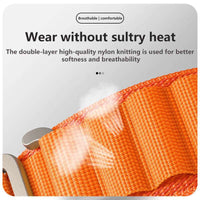 22 MM Orange Alphine loop Universal Bands