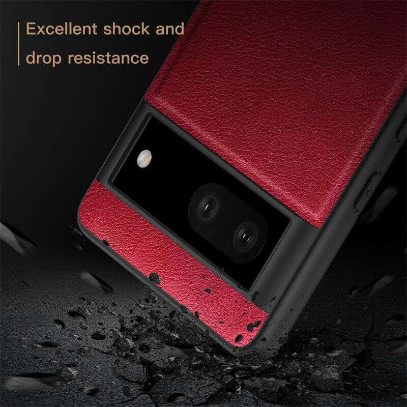 Black Luxury Leather Case for Google Pixel 7A